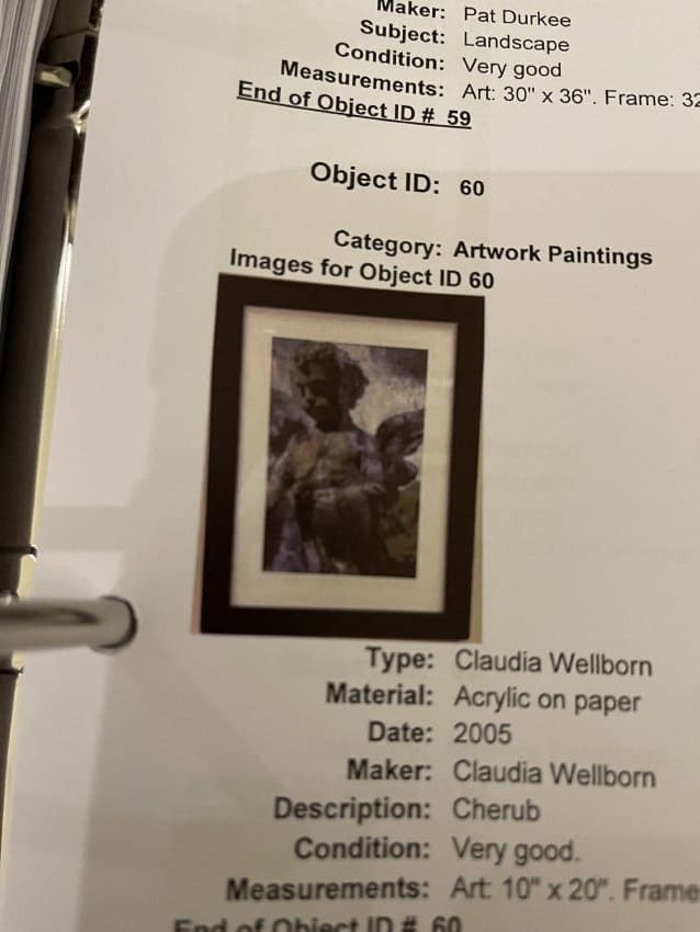 Untitled (cherub) by Claudia Wellborn 