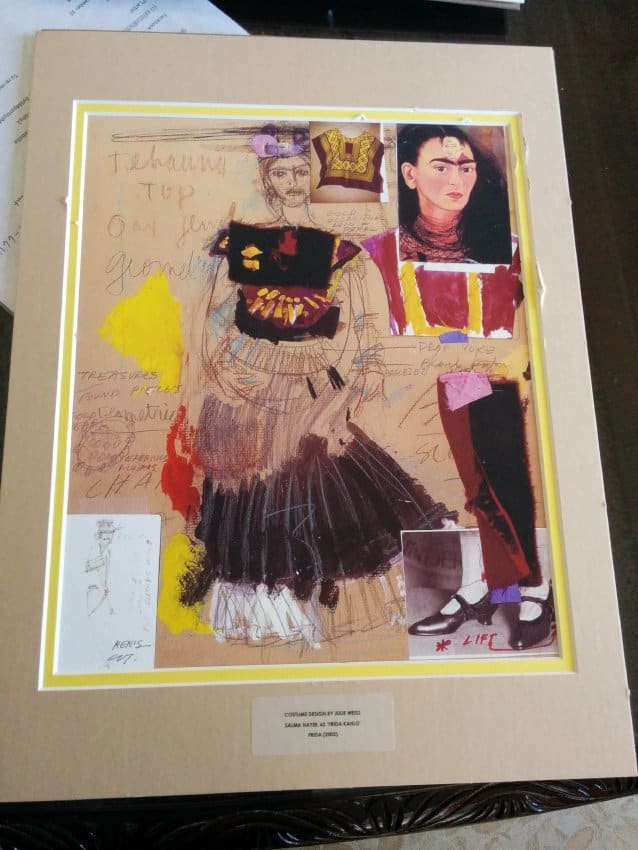 Costume Design for Salma Hayek as 'Frida Kahlo', Frida by Julie Weiss 