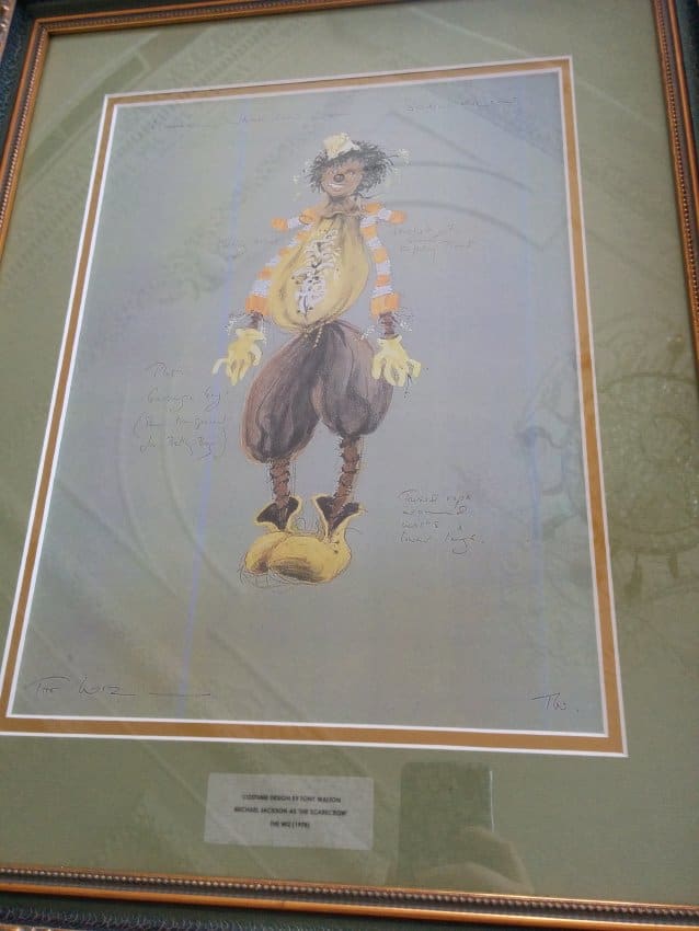 Costume Design for Michael Jackson as 'The Scarecrow', The Wiz by Tony Walton 