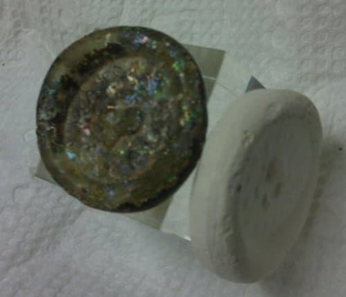 Egyptian Glass Weight for Gold Coins by Maker Unknown 