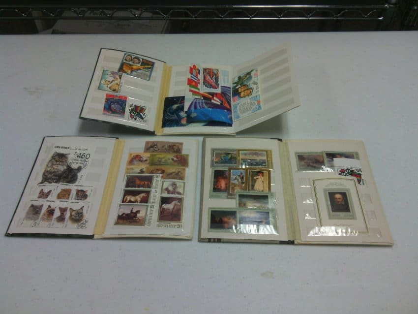 3 Russian Stamp Holders 