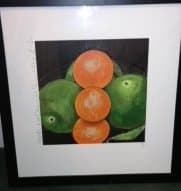 Apples and Oranges by Donald Sultan 