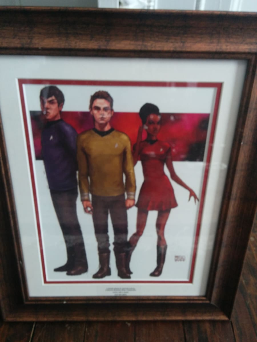 Costume Illustratrion for Spock, Kirk, and Uhura, Star Trek by Brian Valenzuela 