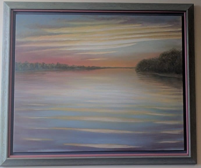 Sunset on the Intercoastal Waterway by Carl Peverall 