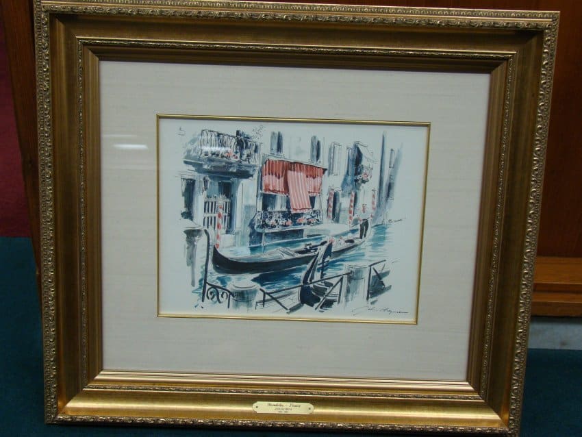 GondolasVenice from the collection of Brenau University Artwork Archive