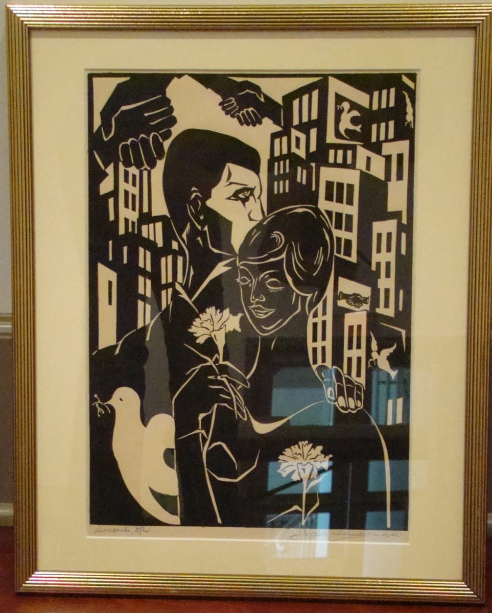 Man and Woman with Dove, ed #8/10 by Andre Sorel 