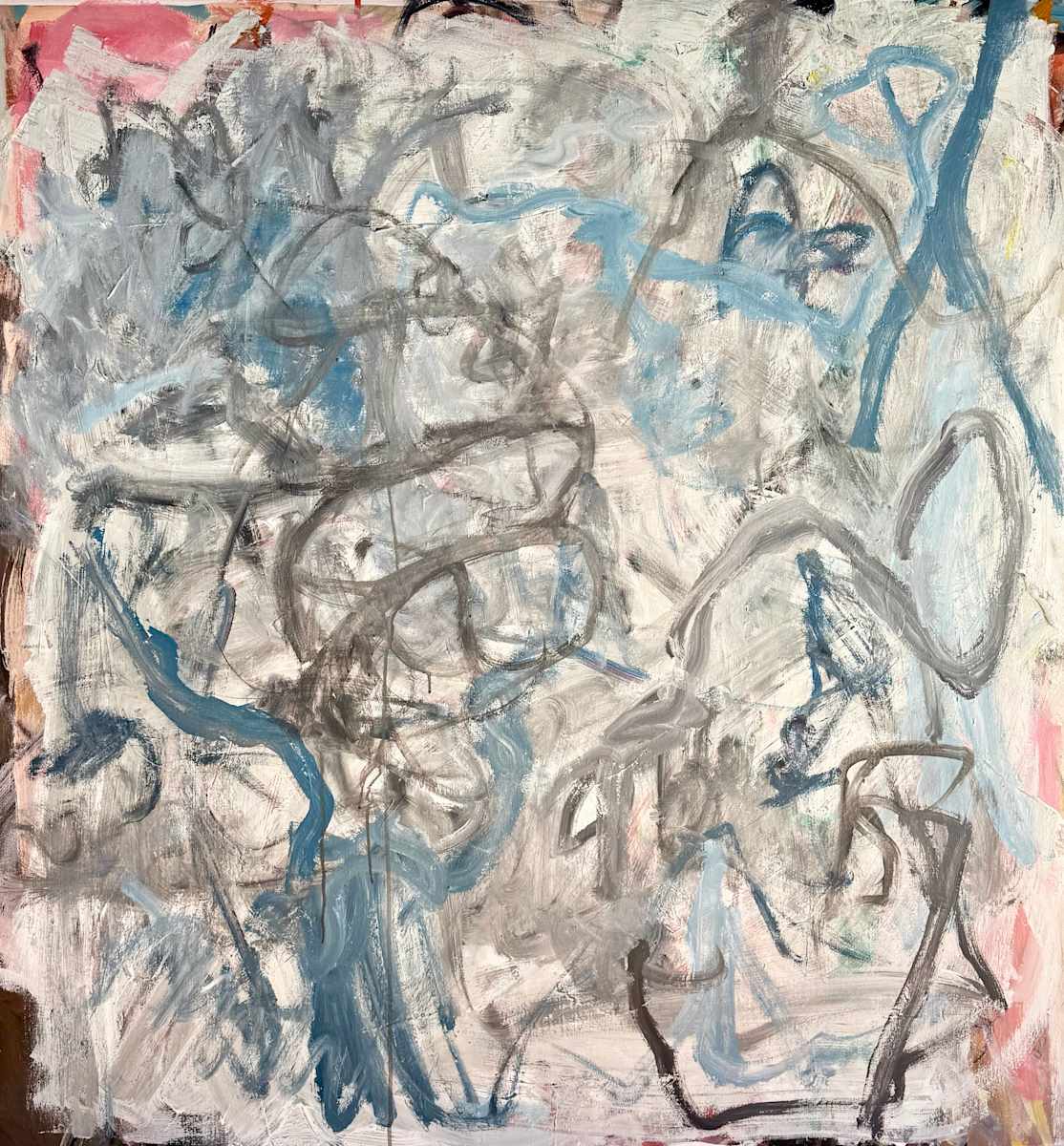 Two Blue Sweaters by Rachel Kice, Image 1.