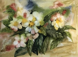 Garden Passages by Margaret Park  Image: Garden Passages 11 x 15 Watercolor on Paper by Artist Margaret Park