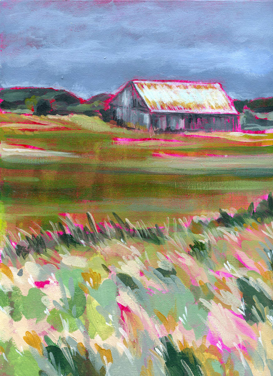 VALLEY BARN by Sarah Jaynes  Image: VALLEY BARN
Sarah Jaynes
2021
Acrylic
5x7 in