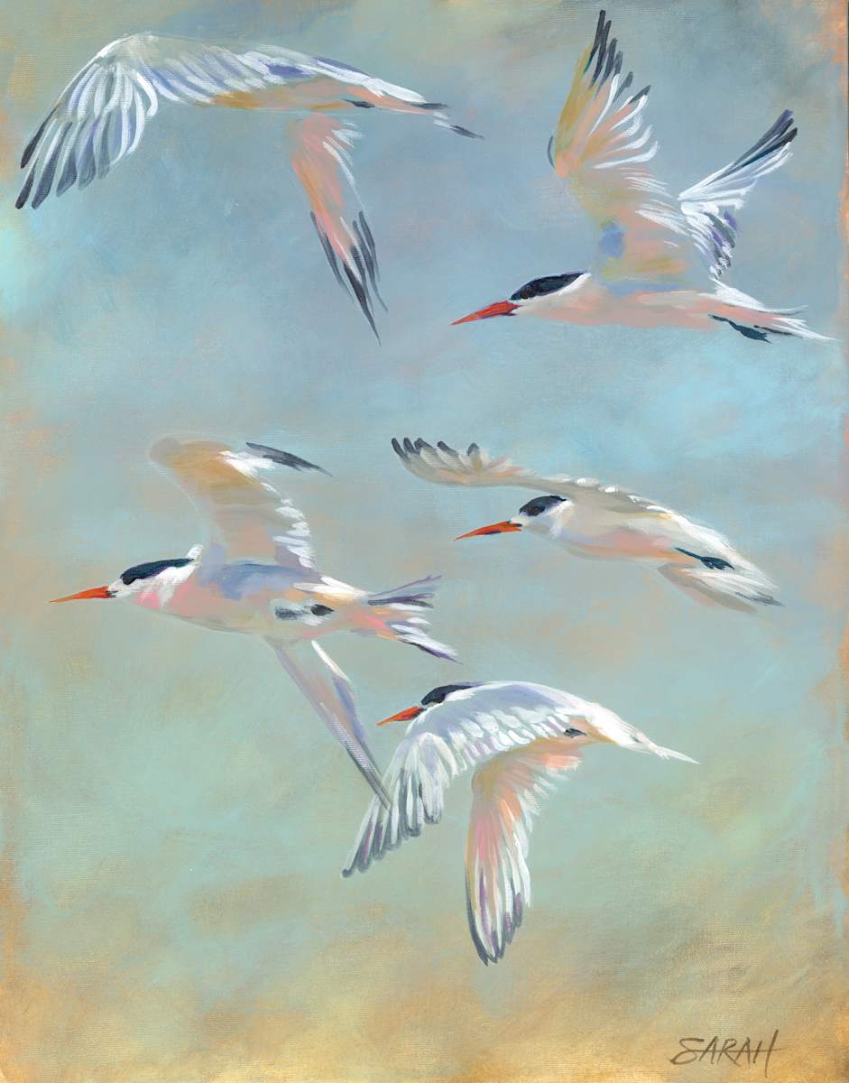 PARTY OF FIVE by Sarah Jaynes  Image: PARTY OF FIVE
Sarah Jaynes
16x20 in
Acrylic on canvas
2021