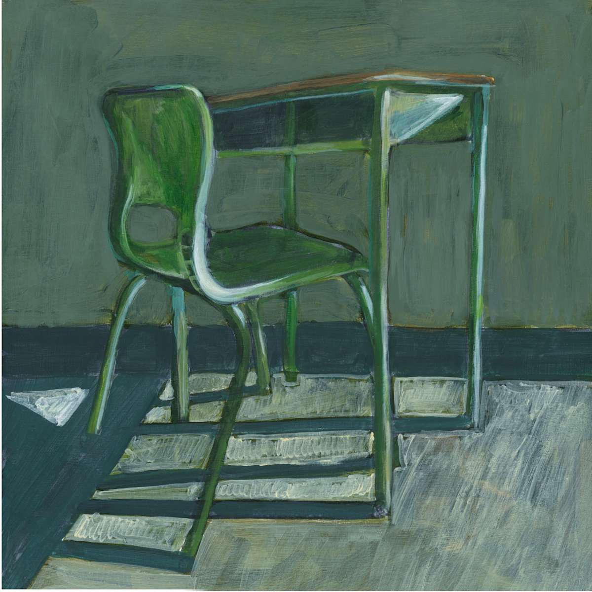 Green Chair by Sarah Jaynes  Image: Green Chair (Adam)
Acrylic on wood
12x12
Sarah Jaynes 
2022