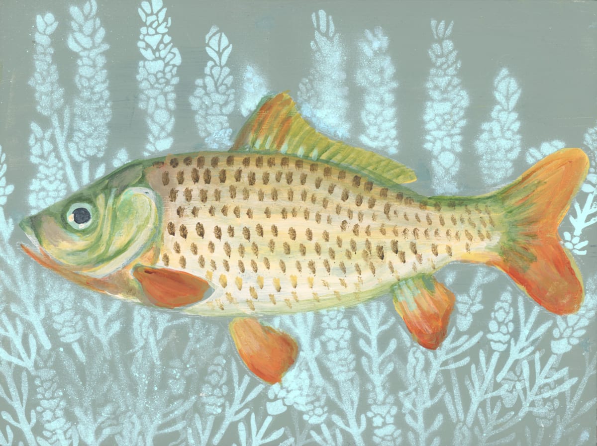 CARP by Sarah Jaynes  Image: CARP
Sarah Jaynes
Acrylic and Spray Paint on Canvas
5x7 inches
2023