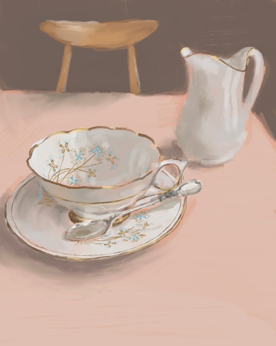 MID CENTURY TEA 2  (DIGITAL) by Sarah Jaynes, Image 2.