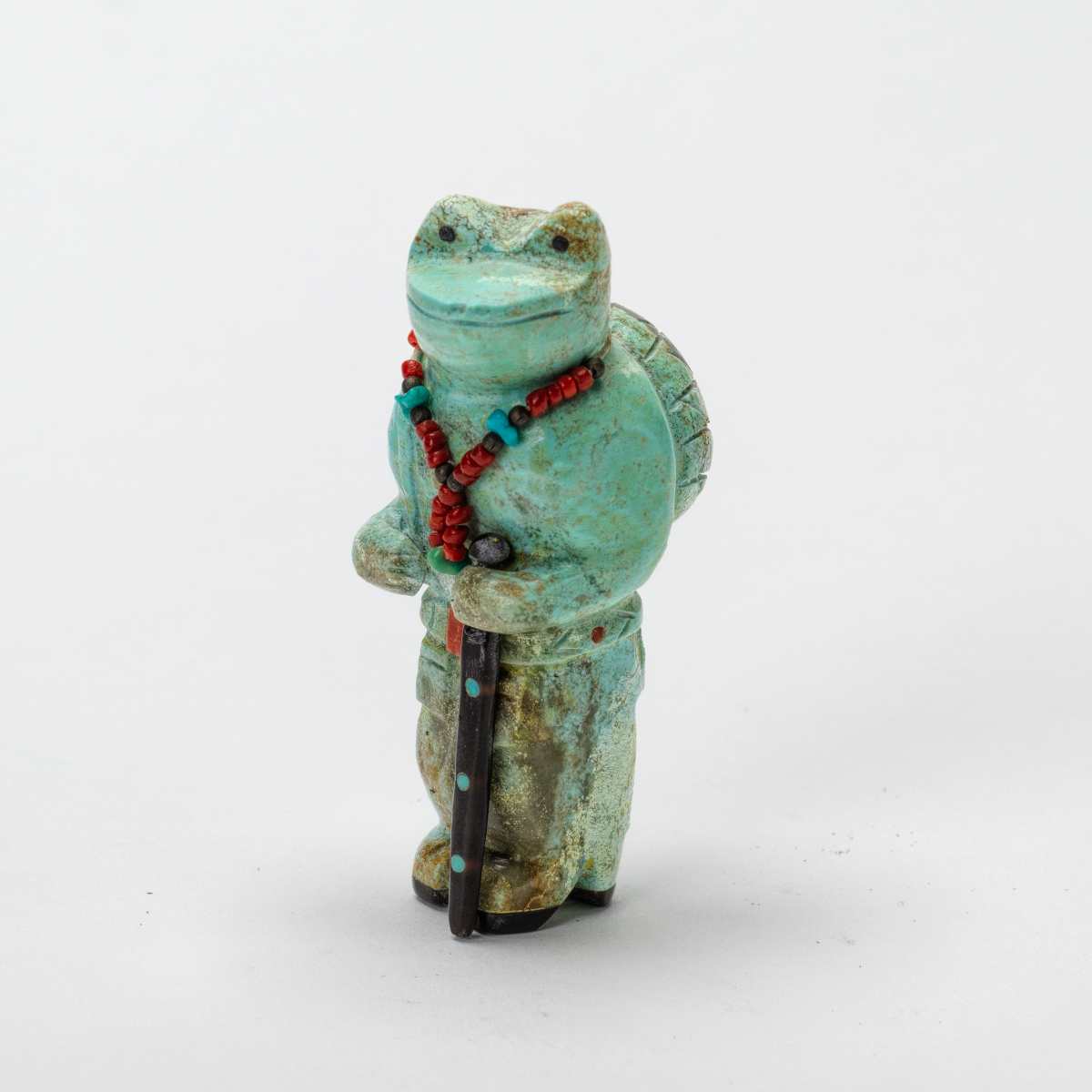 Freddy Leekya, Frog with Cane, Turquoise by Freddy Leekya, Image 7.