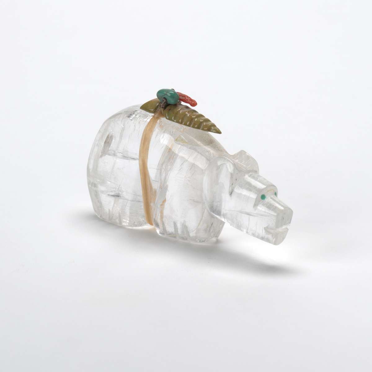 Debra Gasper: Bear with offering bundle, Rutilated Quartz by Debra Gasper  Image: Bear with Debra Gasper: Bear with offering bundle, Rutilated Quartz bundle, Rutilated Quartz