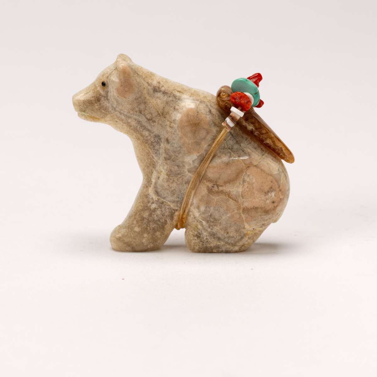 Fred Bowannie (1950 - )Seated Bear, Calcite by Fred Bowannie (1950-)  Image: Fred Bowannie (1950 - )Seated Bear, Calcite