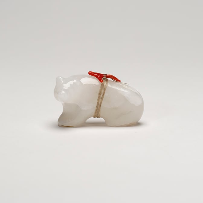 Saul Yuselew (1913 - 2009) Bear, Selenite by Saul Yuselew, Image 3.