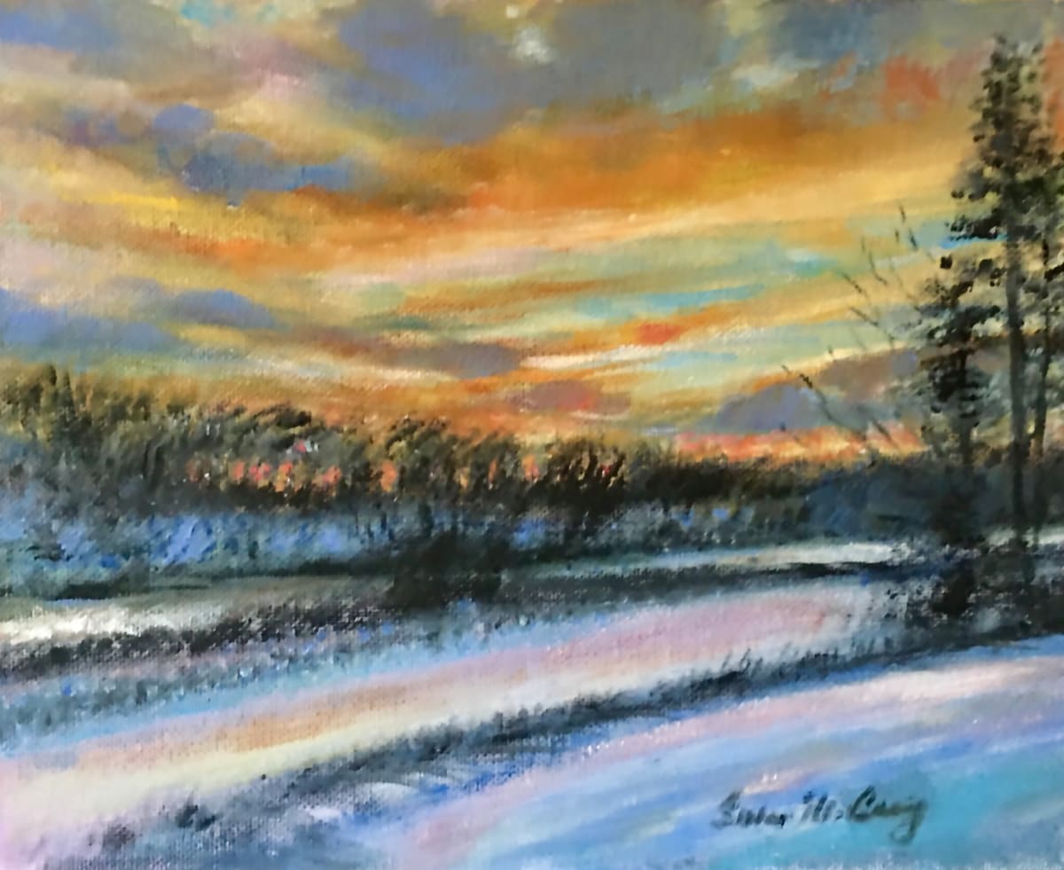 Winter Sunset by Sue Craig 