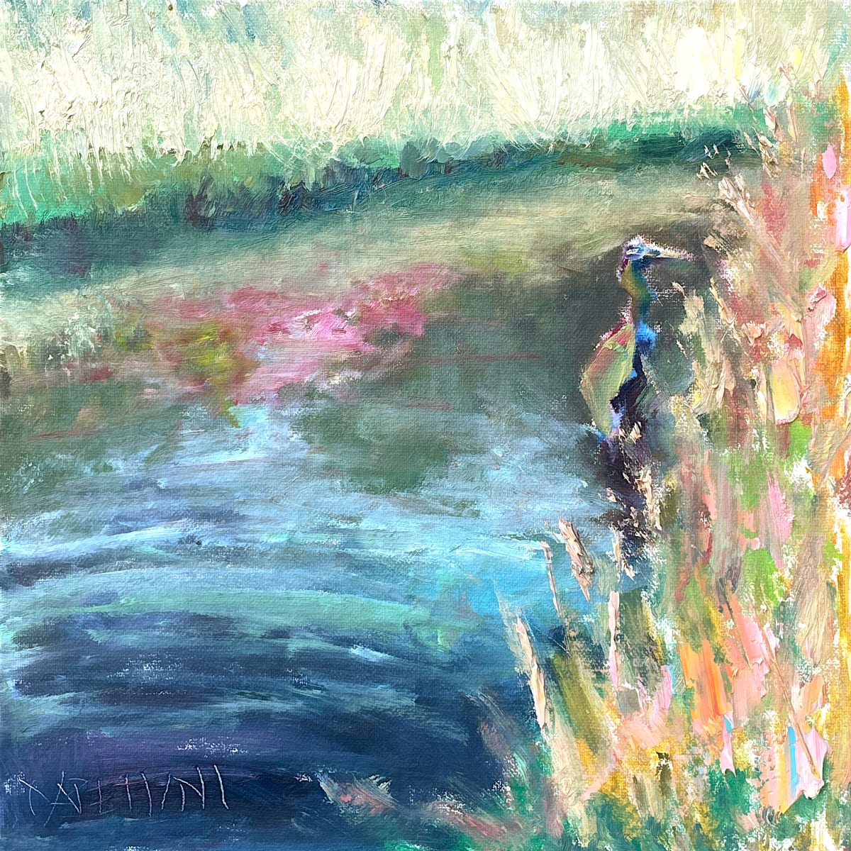 Spring Heron by Maggie Capettini 