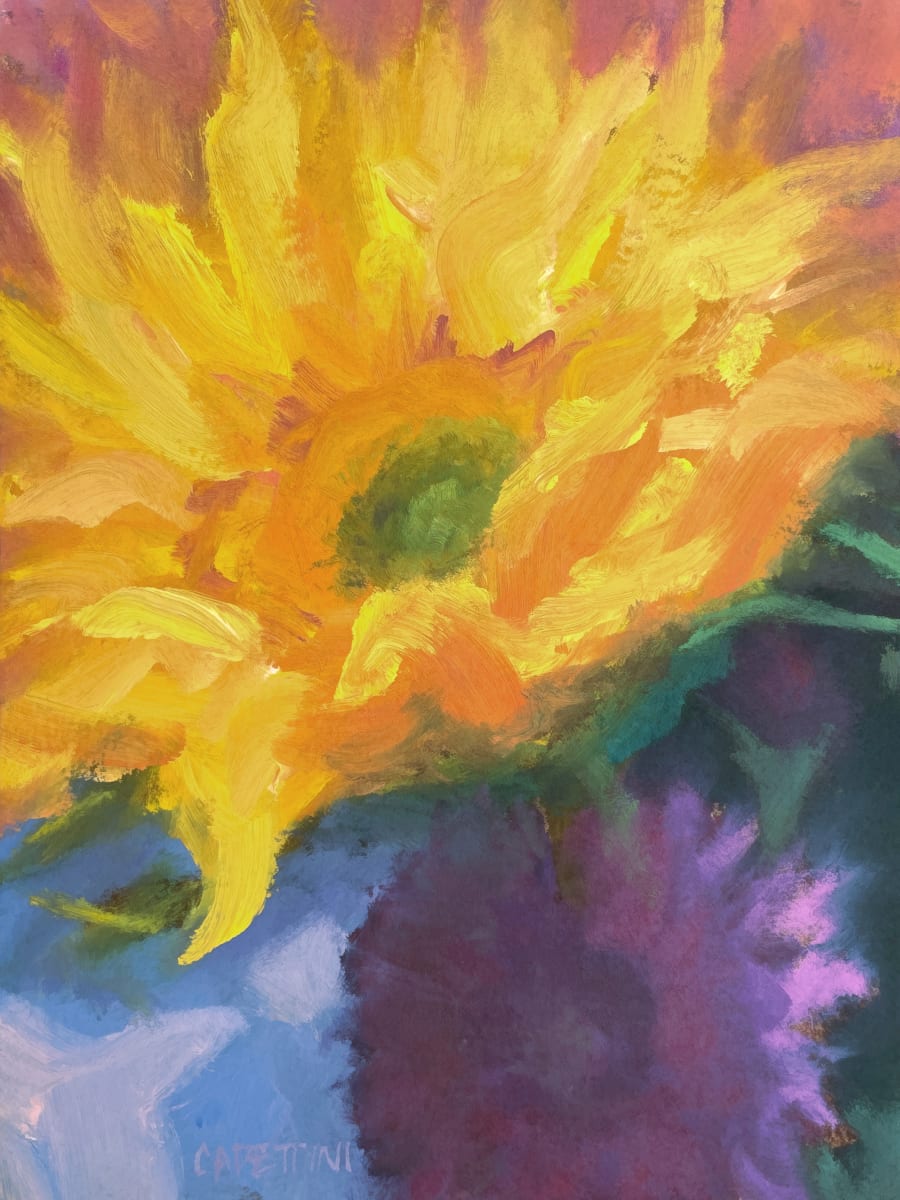 Sunflower and Mum by Maggie Capettini 