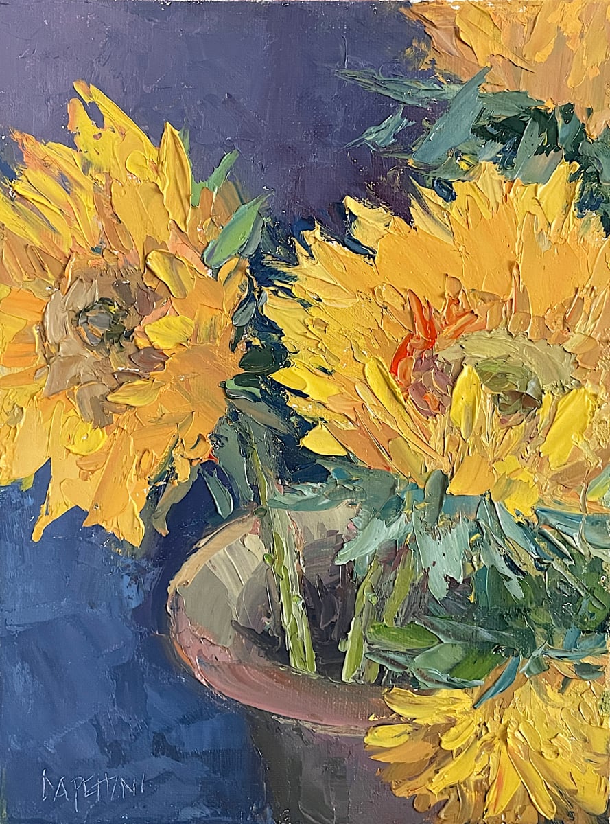 Sunflowers Overcast by Maggie Capettini 