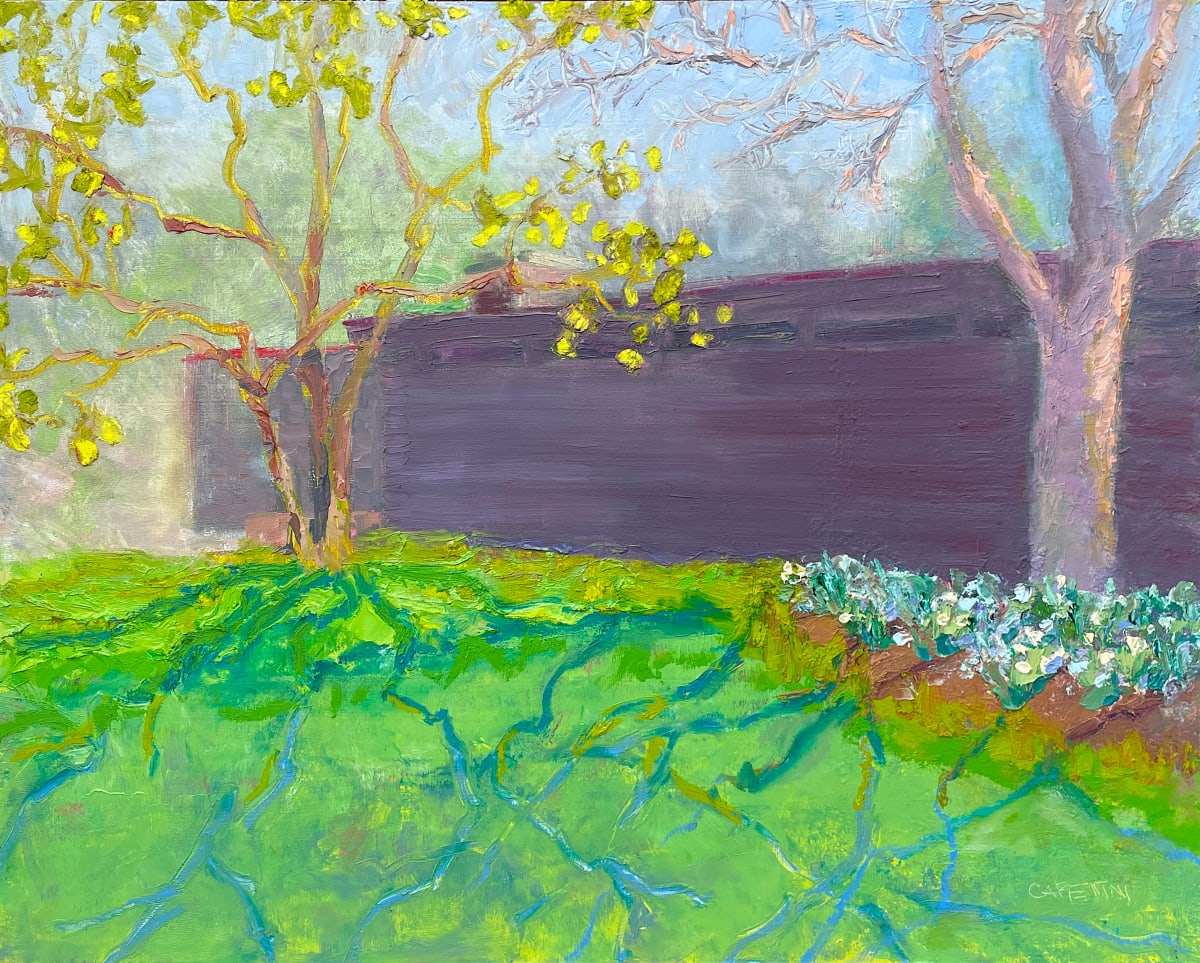 Spring Light at Schweikher House by Maggie Capettini  Image: Painted as part of Prairie Plein Air painting days