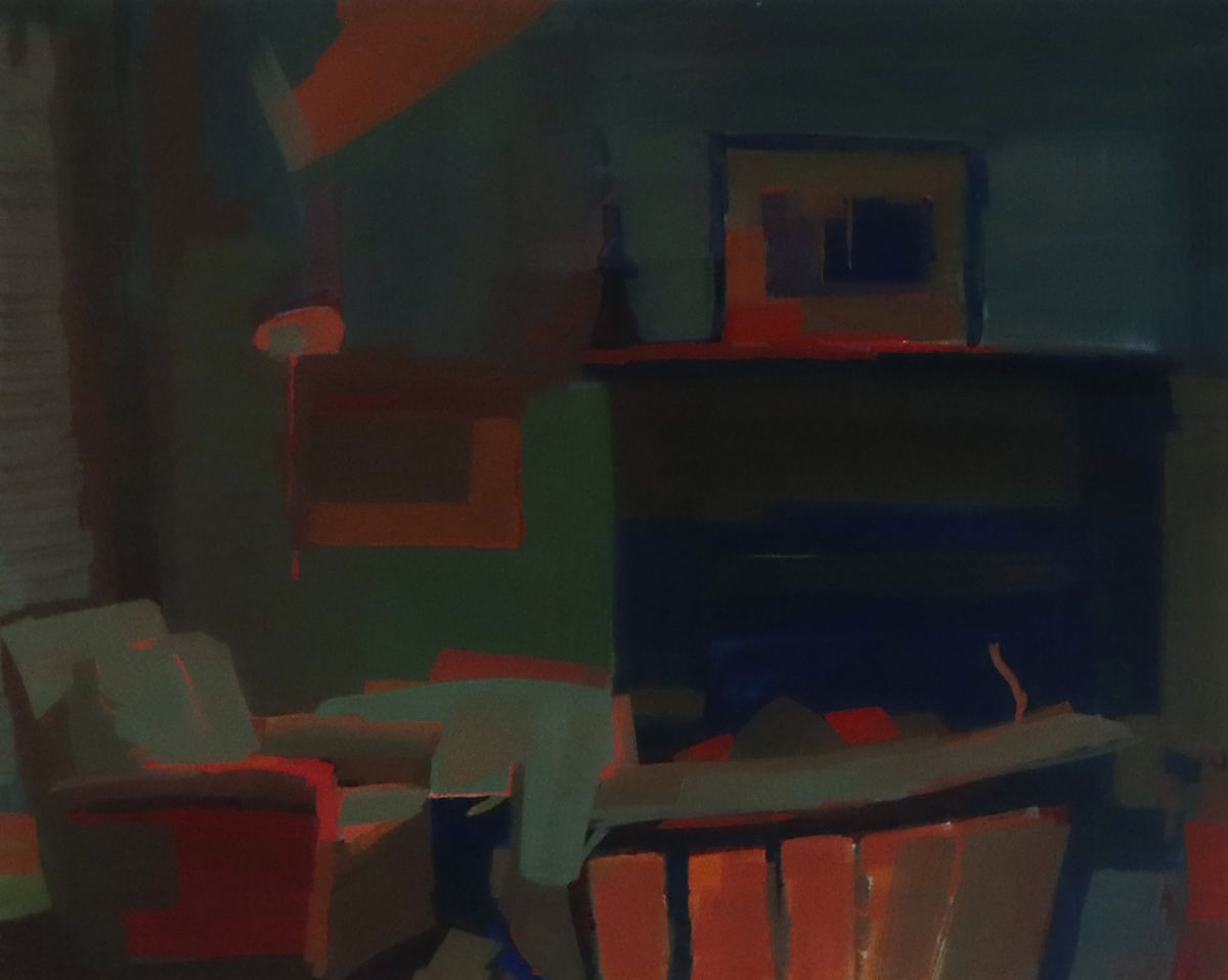 View of the fireplace, Haefligers cottage by Dagmar Cyrulla 