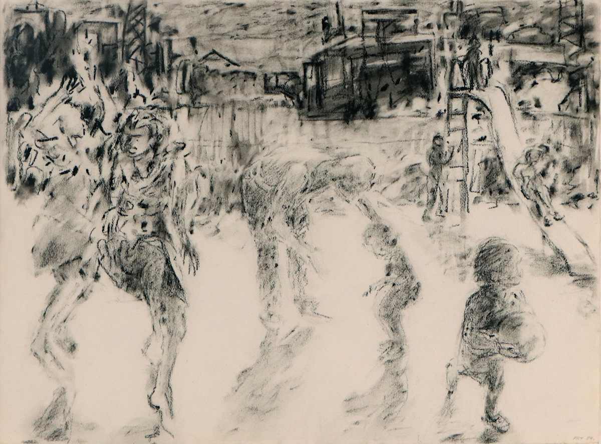 Family in the park by Merrick Fry 