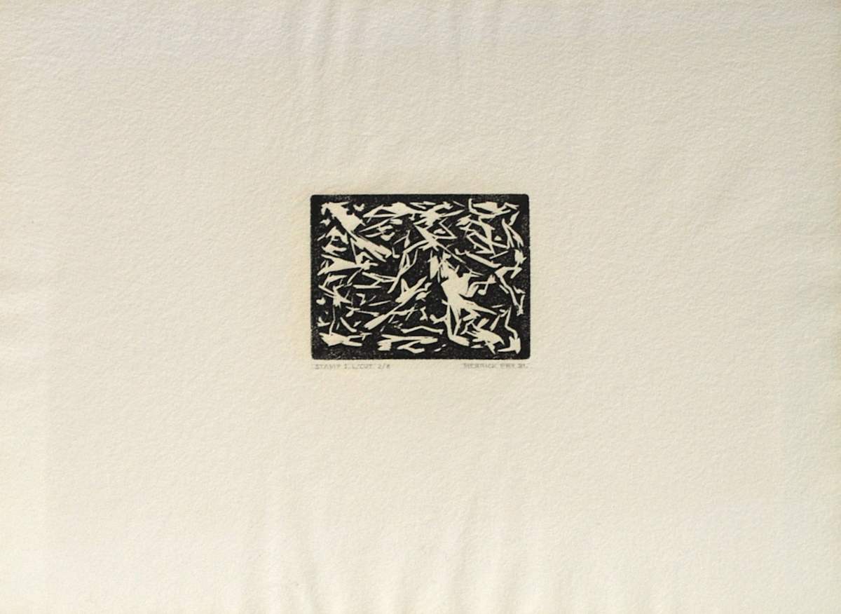 Untitled (Stamp 1. L/Cut) by Merrick Fry 