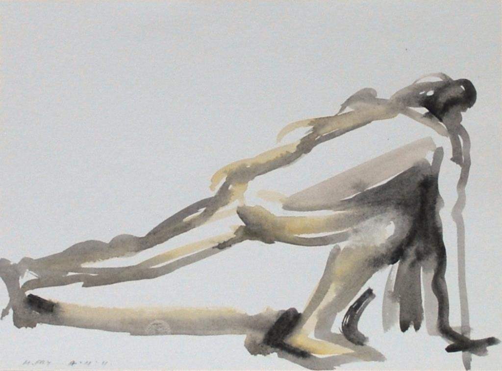 Male Life Drawing by Merrick Fry 