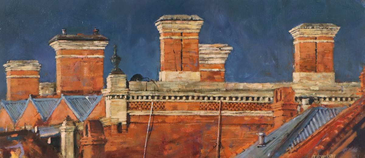 The chimneys of Cambria Terrace by Graham Lupp 