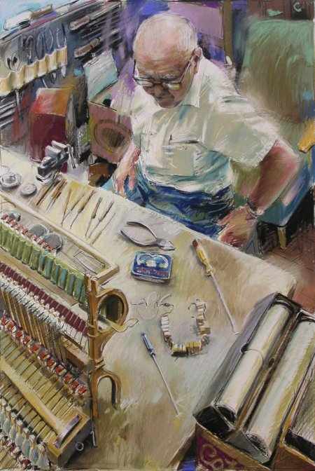 Portrait of Hector Lupp by Graham Lupp  Image: Graham Lupp, ‘Portrait of Hector Lupp’, pastel on paper, 87.5 x 60 x 2.5 cm. Gift of Mr David Berry. Collection of Bathurst Regional Art Gallery.