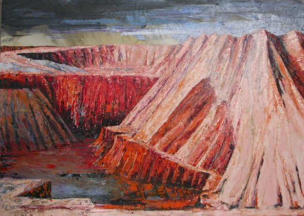 Sand quarries (dyptych 2 of 2) by Mandy Martin 
