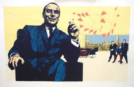 Unknown Industrial Prisoner III by Mandy Martin  Image: Mandy Martin, ‘Unknown Industrial Prisoner III’, 1977, screenprint on paper. Collection of Bathurst Regional Art Gallery.