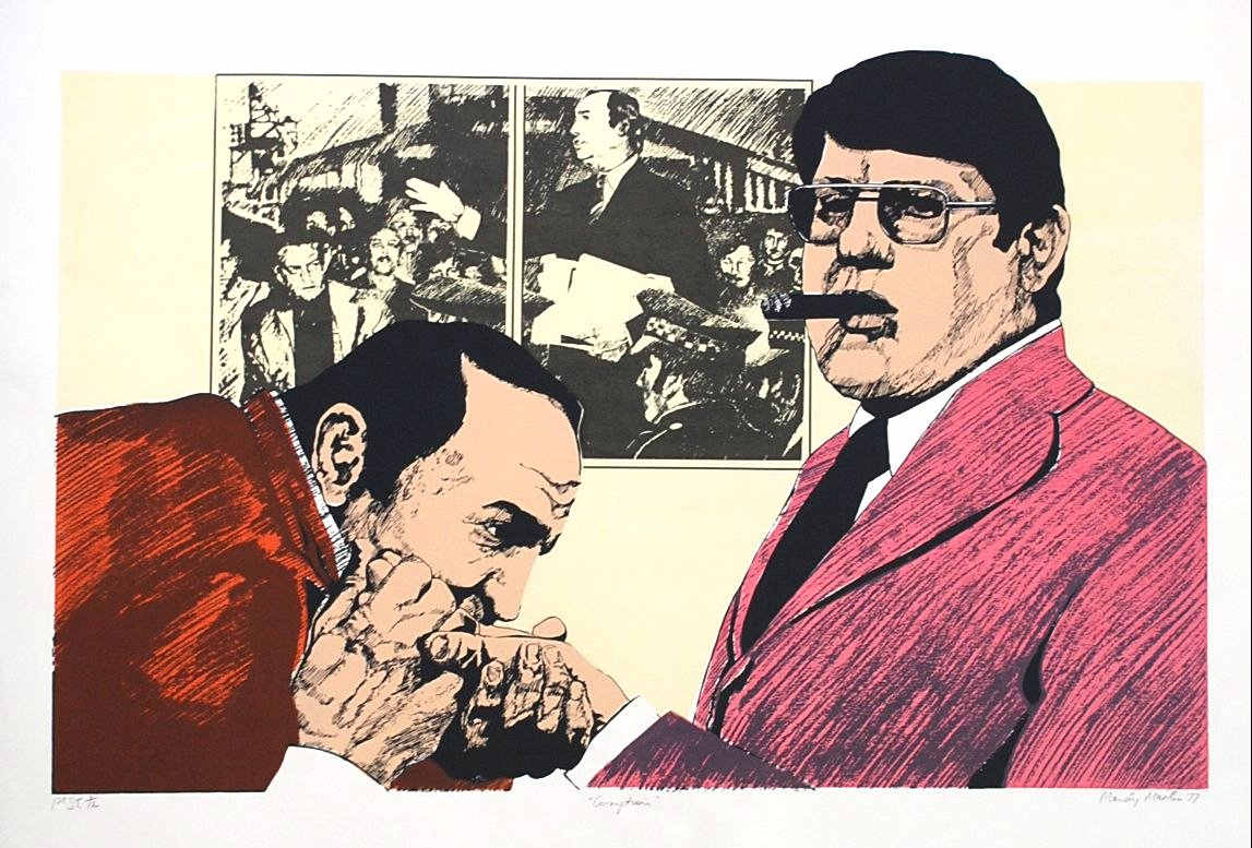 Corruption by Mandy Martin  Image: Mandy Martin, ‘Corruption', 1977, screen print on paper. Collection of Bathurst Regional Art Gallery. 