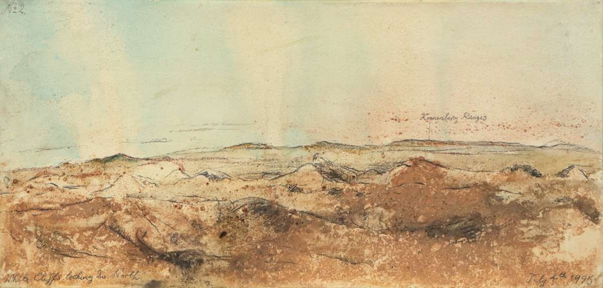 White cliffs to Innamincka, No 2 by Mandy Martin 