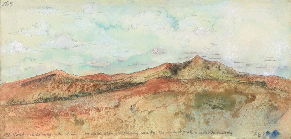 White cliffs to Innamincka No 5 by Mandy Martin 