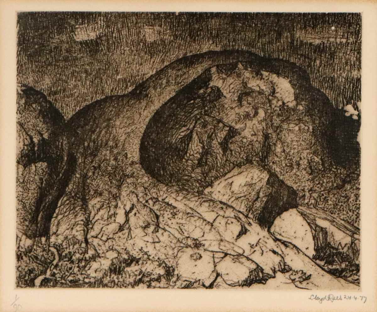 The Great Rock by Lloyd Rees 
