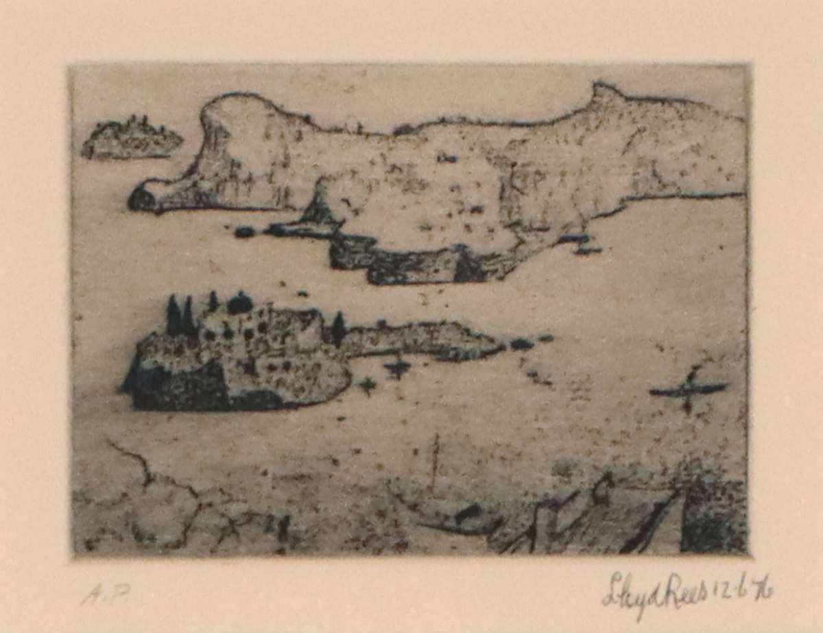 Greek Islands (farm house majorca) by Lloyd Rees 