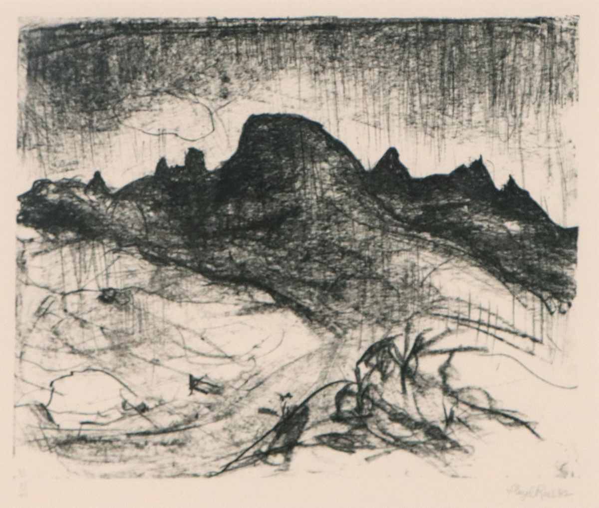 Southern Peaks, Tasmania 1 by Lloyd Rees 