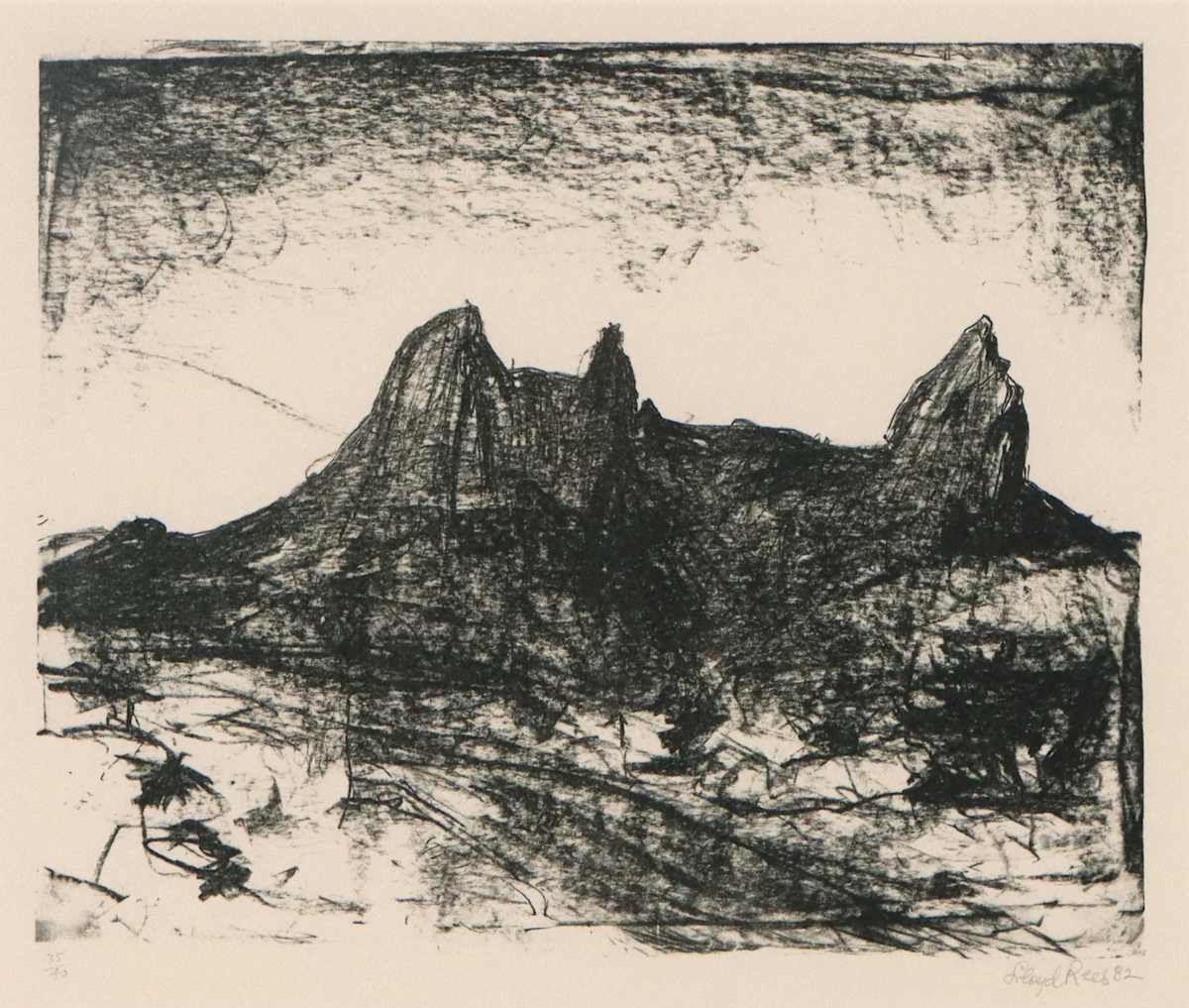 Southern Peaks, Tasmania 11 by Lloyd Rees 