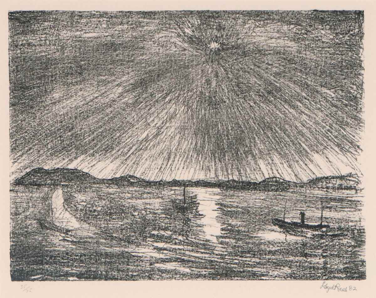 The Evening Star, Hobart by Lloyd Rees 