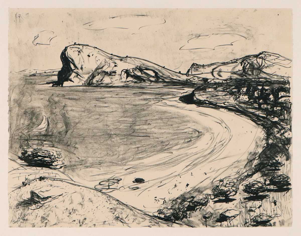 South Coast Beach by Lloyd Rees 