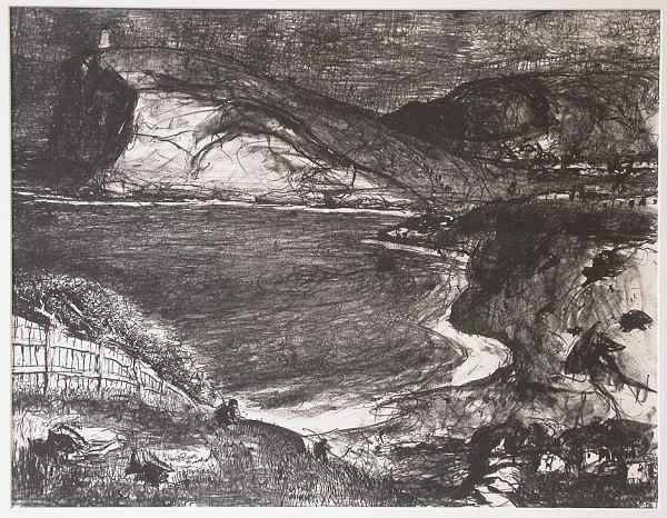 Storm at Sunset by Lloyd Rees 