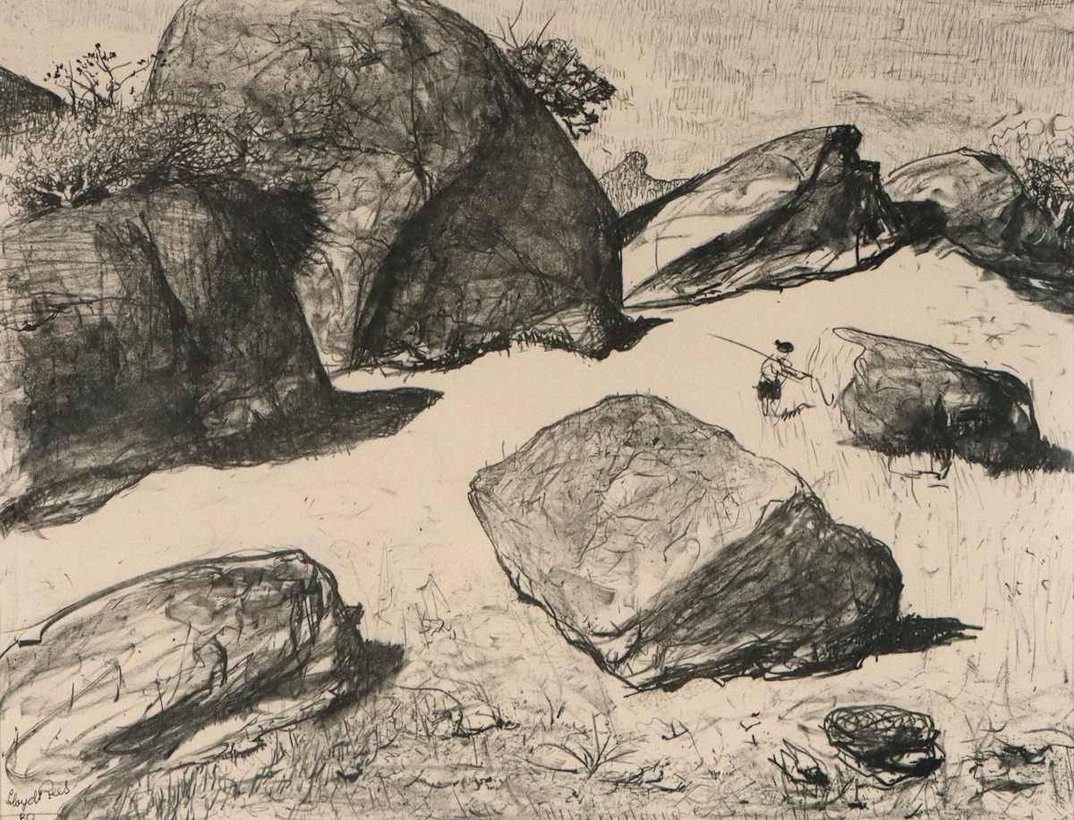 Boulders at Werri Beach 1 by Lloyd Rees 