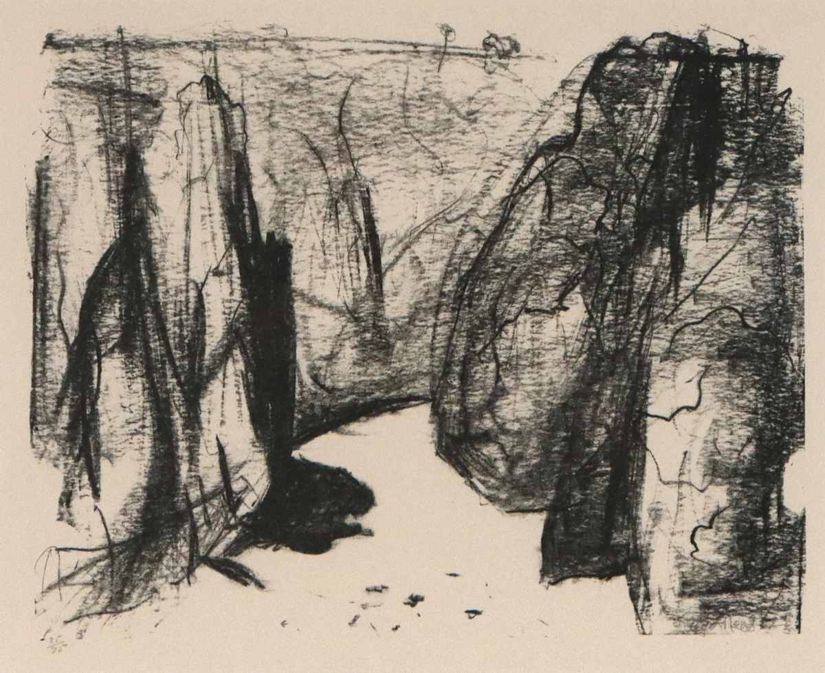 Timeless Cliffs 1 by Lloyd Rees 