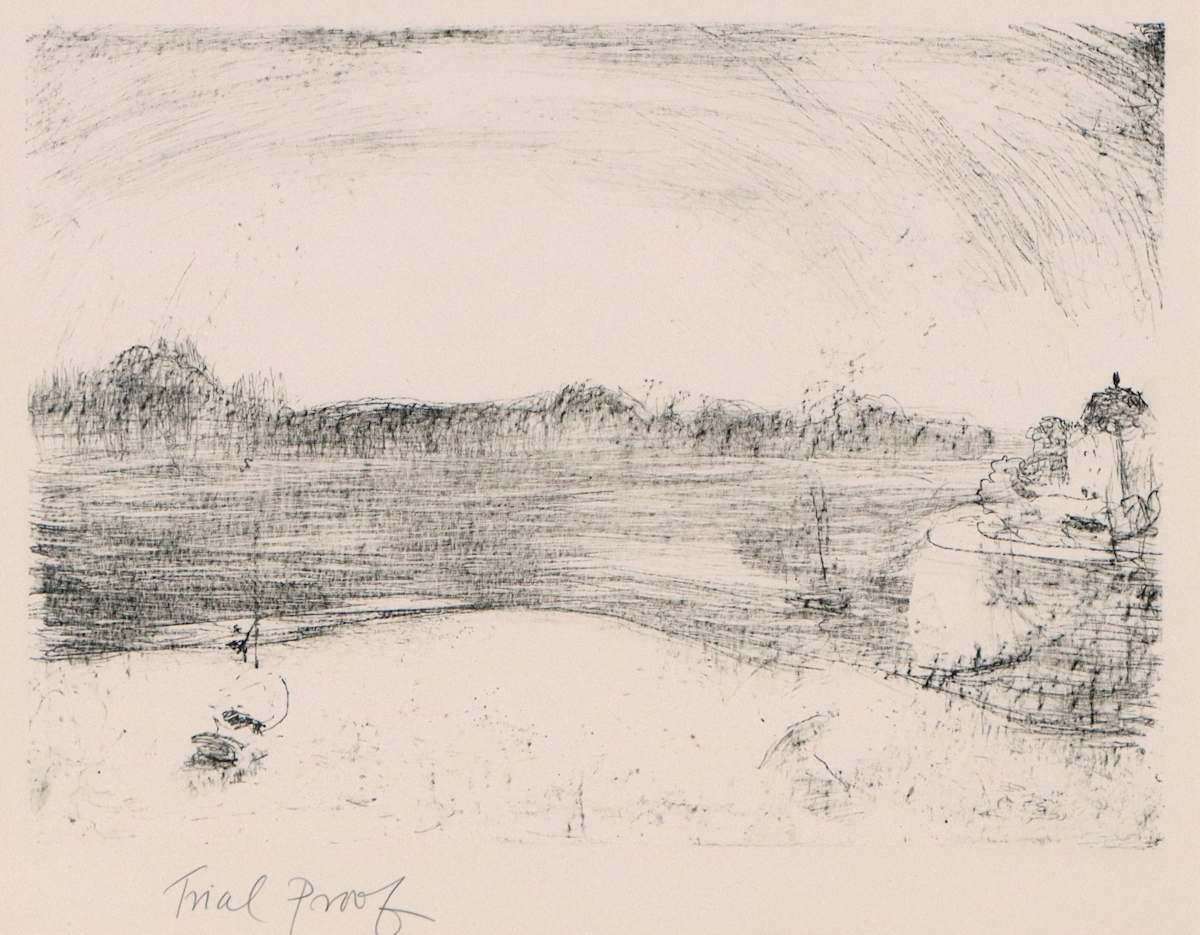 The Derwent, Hobart by Lloyd Rees 