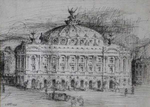 An idea for Brisbane Opera House by Lloyd Rees 