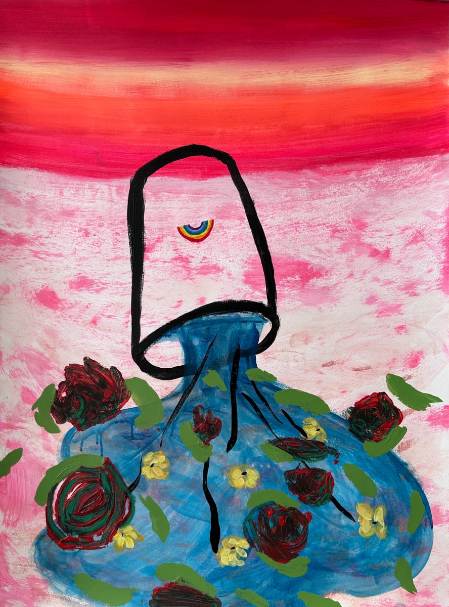 Give To Feel Abundance (Spilled Flowers) by Jenn Dierdorf 