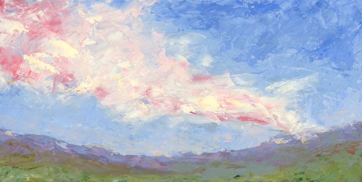 Homemade panel oil sky by Sydney Turner 